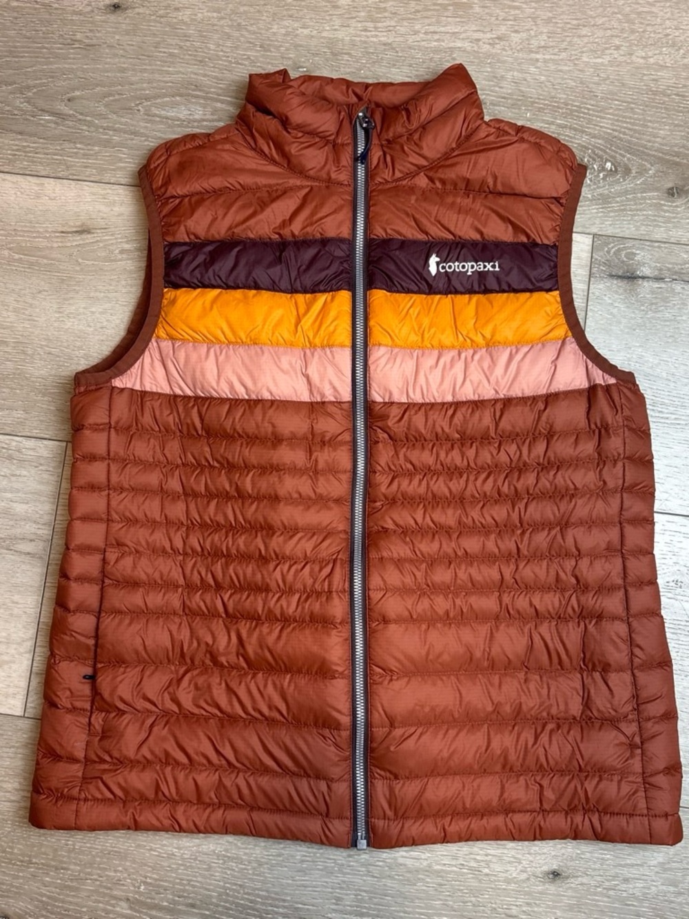 Cotopaxi Women's Fuego Down Vest - Retro Colorblock - Size M